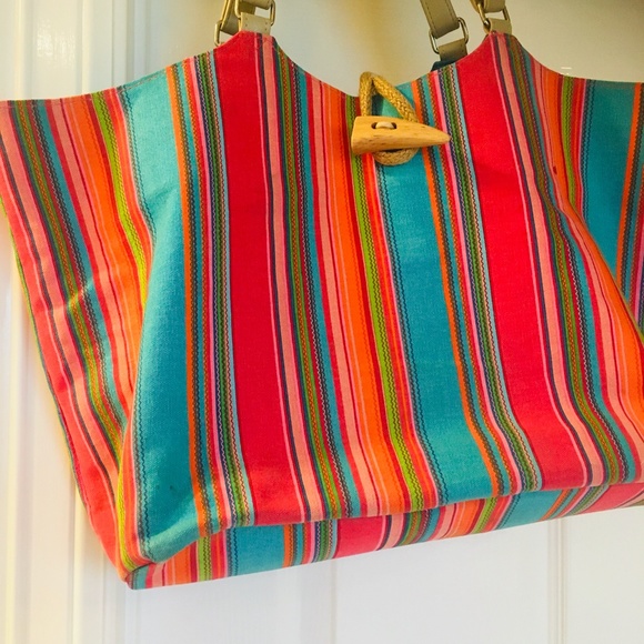 Double-Sided Beautiful Bag - Multi-Color/Teal - Picture 7 of 10